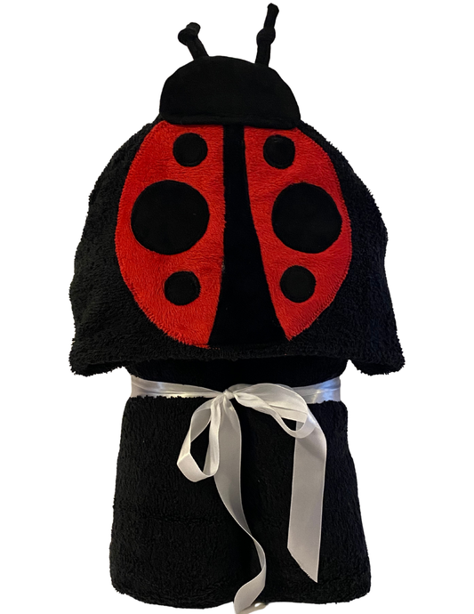 Lady Bug Hooded Towel