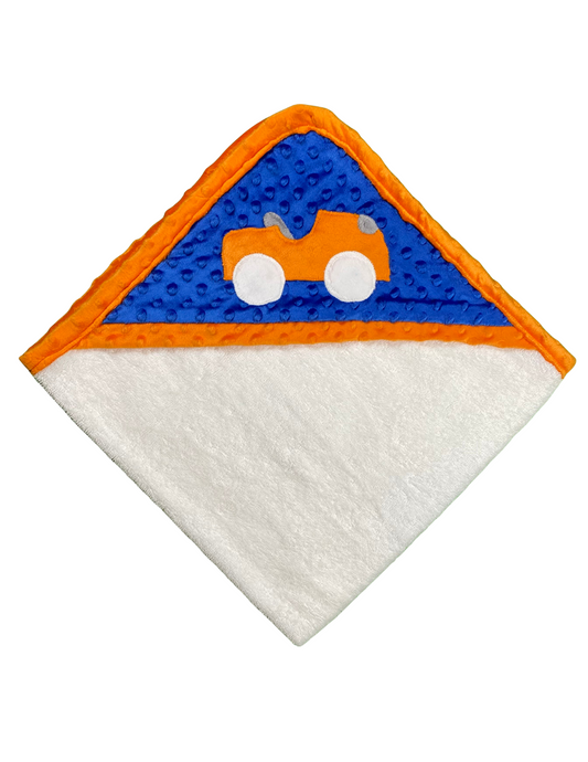 Orange Car Infant Towel