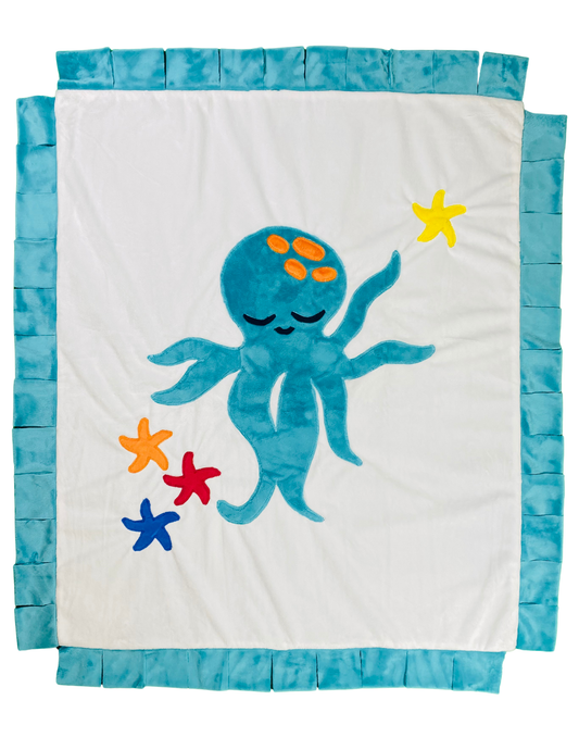 Ocean Drift Octopus Infant Blanket