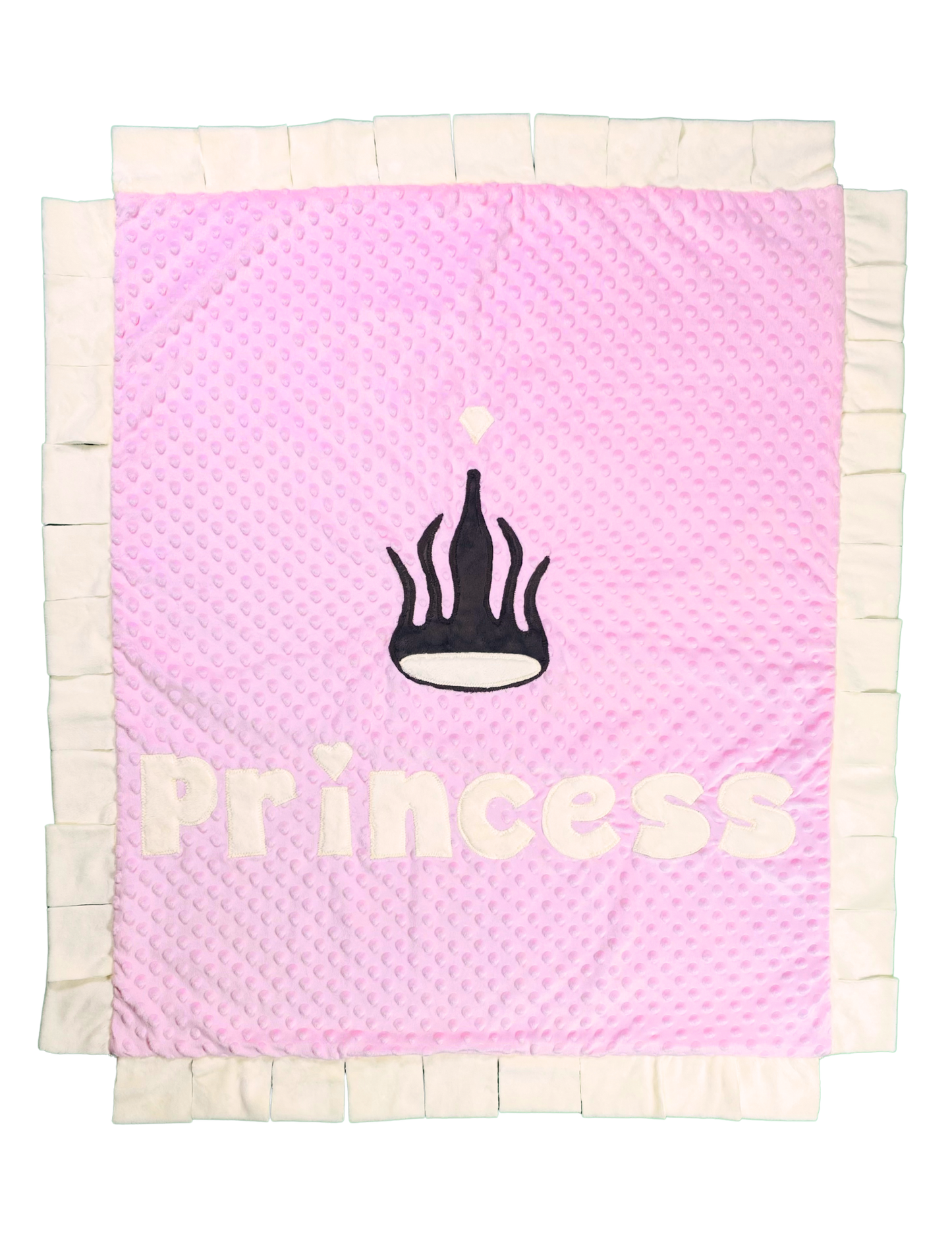 Blush Crown Princess Infant Blanket