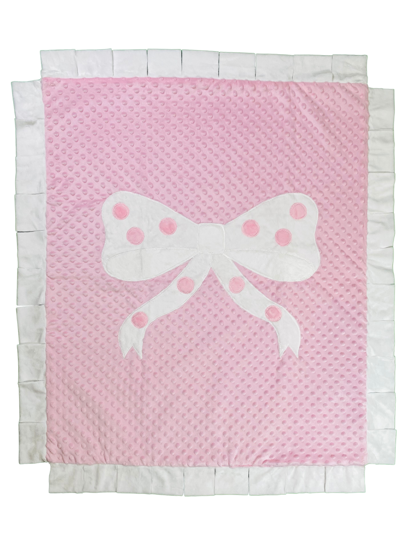 Pretty in Pink Bow Infant Blanket