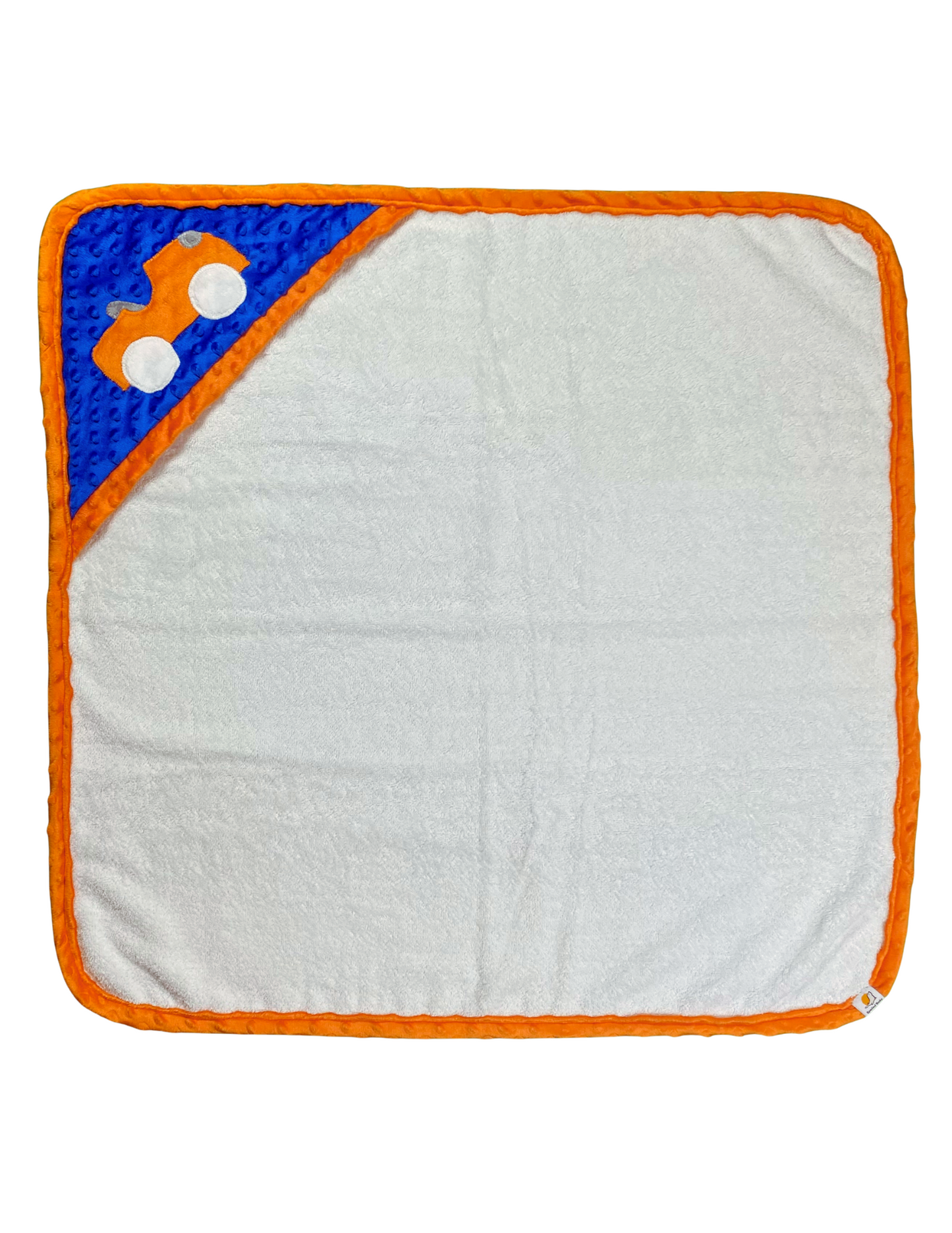 Orange Car Infant Towel