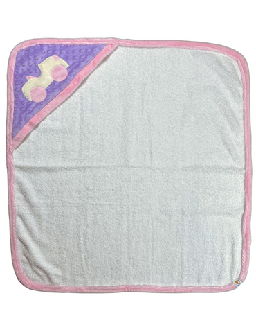 White Car Infant Towel