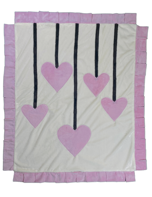 Hanging Hearts Infant Blanket