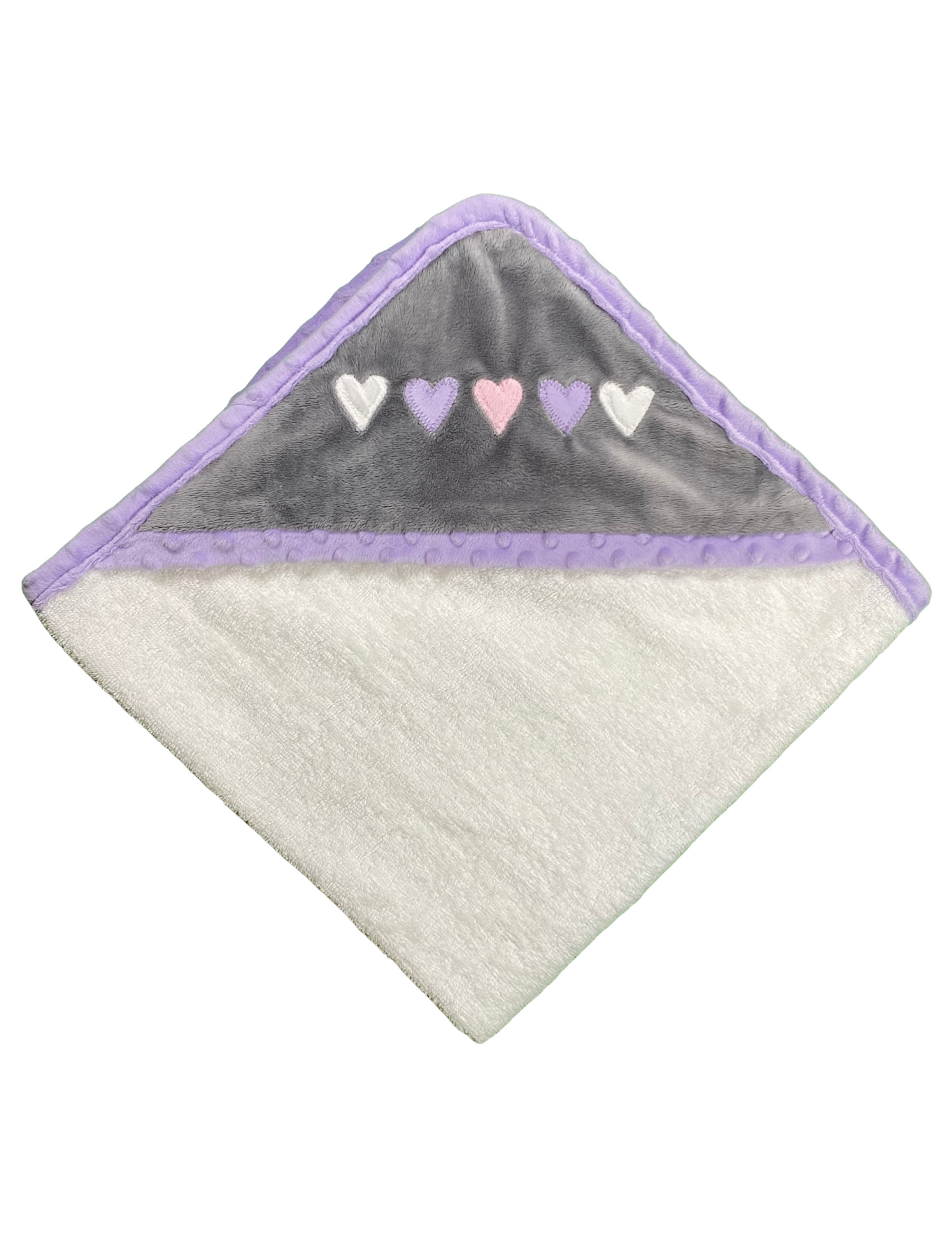 Multi Color Hearts Infant Towel