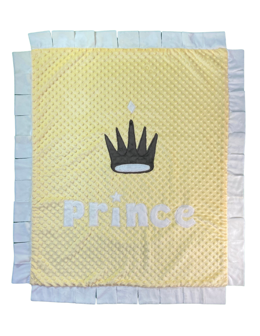 Little Prince Crown Infant Blanket