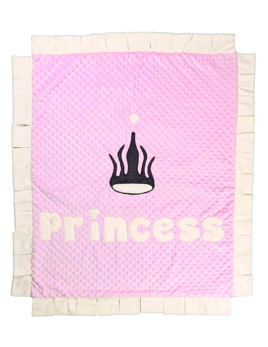 Blush Crown Princess Infant Blanket
