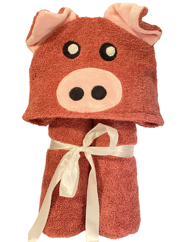 Pig Hooded Towel