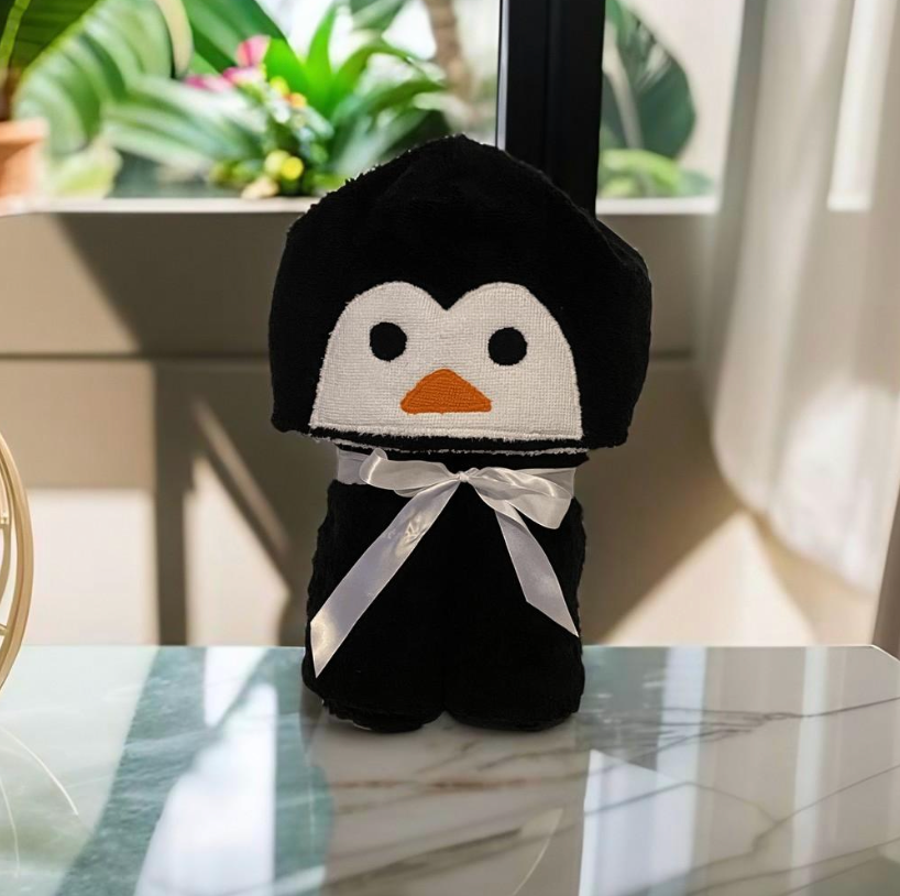 Penguin Hooded Towel