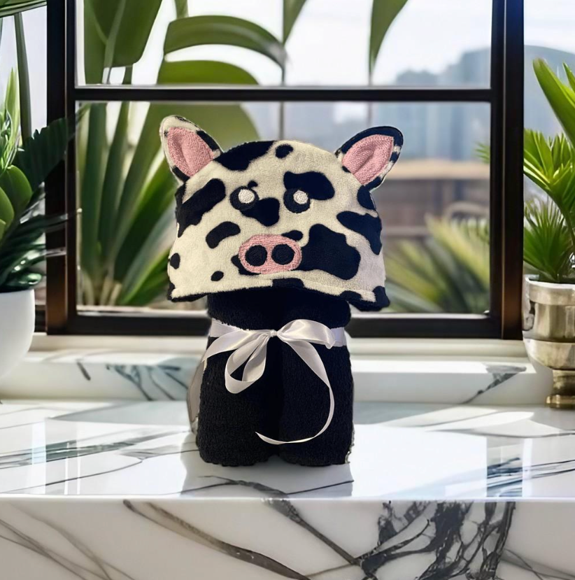 Cow Hooded Towel