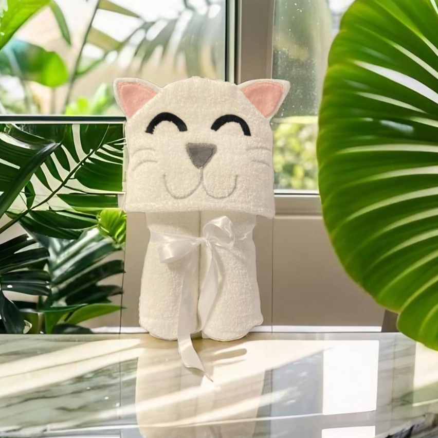 Cat Hooded Towel