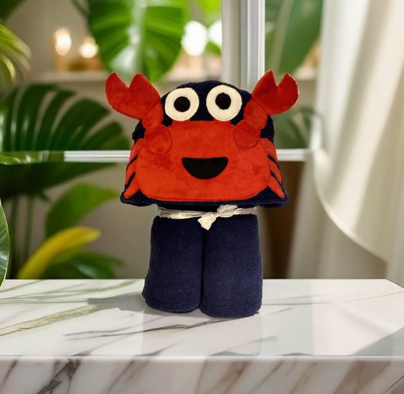 Crab Hooded Towel