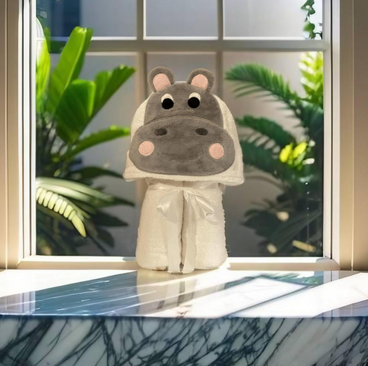 Hippo Hooded Towel