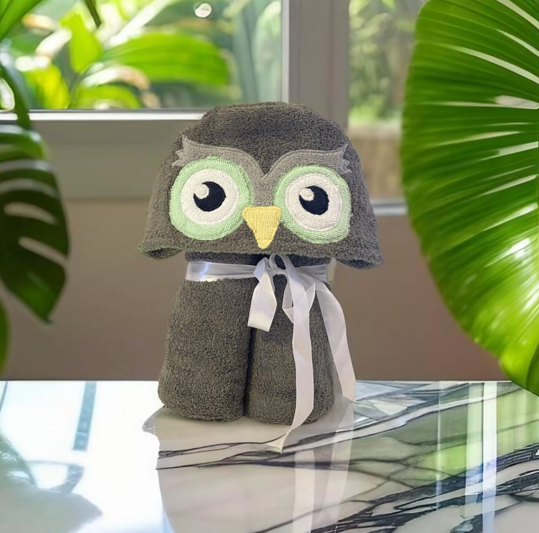 Owl Hooded Towel